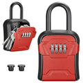 Puroma Key Lock Box for House Keys Combination Lockbox with Code, 1 Red - color: Red