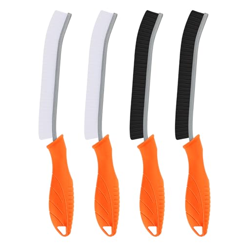 TQRR 2 Pcs Toilet Scrubber Brush, Bathroom Cleaning Brush with Hanging Hole - color: Orange