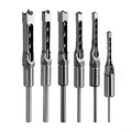 SaferCCTV 6Pcs Wood Square Hole Drill Bits Mortising Chisel Set, Mortise Chisel & Bit Set, Woodworking Mortiser Drill Bit 1/4-Inch, 5/16-Inch, 3/8-Inch, 9/16-Inch, 5/8-Inch, 1/2 -Inch - size: 1/4-Inch - 5/8-Inch