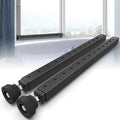 WooFog Adjustable Window Security Bars Vertical, Heavy Duty Sliding Patio Glass Door Lock Bar with Rubber Feet, 17-32 inch Window Safety Stopper for Up and Down Windows -Black 2 PCS Patented - size: 17" to 32" Black-2 PCS
