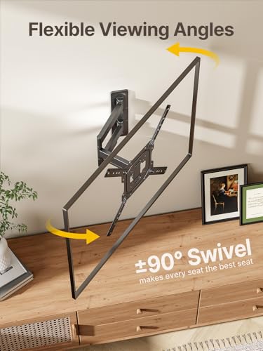 monTEK Full Motion TV Wall Mount Bracket for 23-65 Inch TVs up to 77 lb - size: 23"-65" Full Motion