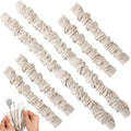 2×5.3ft, 4×2.6ft 6 Pack Fabric Cord Cover for Electric Wire, Beige - size: 2×5.3ft, 4×2.6ft