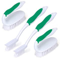 Scrub Brush Set, 4 Pack Deep Cleaning Brush Kit, Green - color: Green