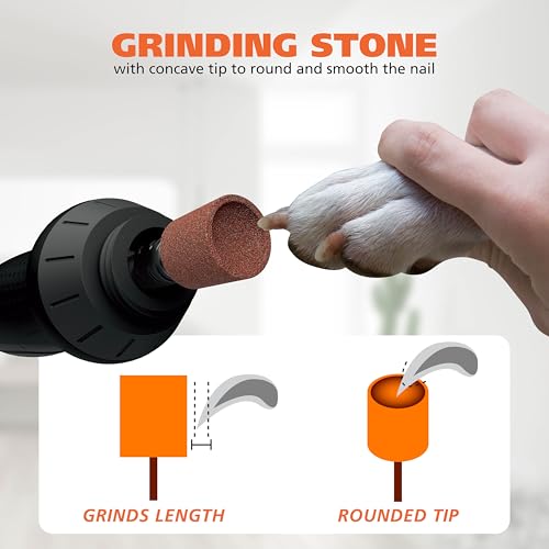 Wahl Dog Nail Grinder Replacement Accessory Kit, 8 Pieces | Includes: Grinding Drum, Stone & Sanding Grit Bands For Pet Rotary Tool Electric Nail File – Model 3028371