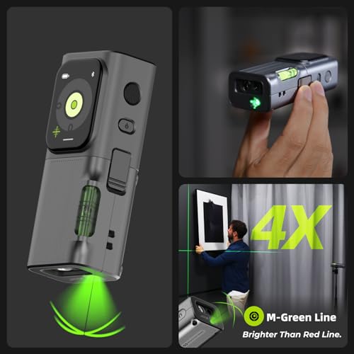 HOZO M-Cube Laser Measuring Tool Adaptor 03 Bilateral Laser+,328ft/100m Modular Dual Laser Distance Meter with Bluetooth App and M-Green Cross Line, Ideal for Surveying,Construction, DIY Projects - style: 03 Bilateral Laser+ Adaptor