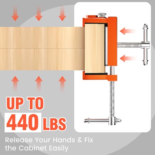 ECY Cabinet Clamps, Cabinet Face Frame Alignment Tool, 2 Pack, Orange - color: Orange