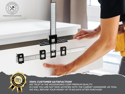 Cabinet Hardware Jig Tool - Precise Drilling Cabinet Handle Jig - Adjustable Cabinet Jig - Perfect for Kitchen Handles - Jig for Handles and Pulls