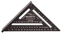 Johnson Level & Tool 1959-0700 Magnetic Johnny Square Professional Easy-Read Aluminum Rafter Square, 7", Black, 1 Square - size: 7-inch, style: Magnetic