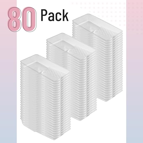 Bates- Paint Tray Liner, 4 Inch, 80 Pack, Clear, Plastic Disposable Paint Tray for Painting Walls - color: Clear, size: 80 Pack 4 Inch