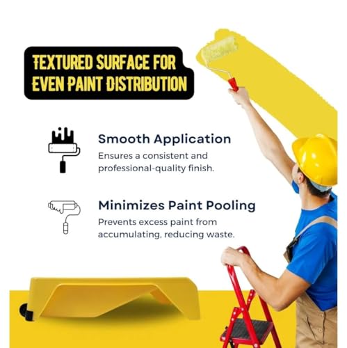 Game Changer Paint Tray Replacement Tray Liners – Disposable Liners, Textured Surface, 1.2 Gallon Capacity (Pack of 3 Liners)