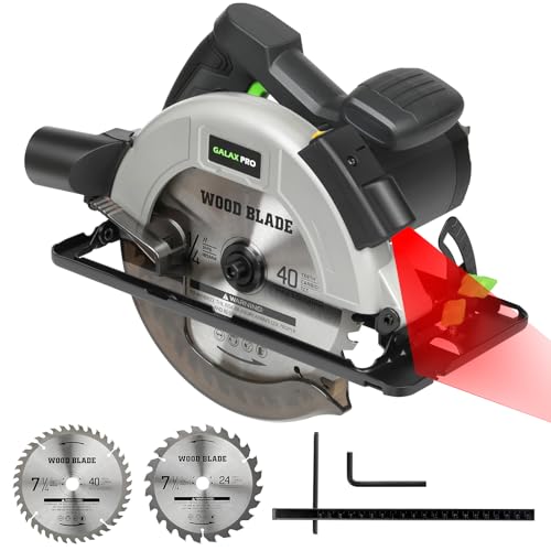 GALAX PRO 6000RPM 11Amp Corded Circular Saw with Laser