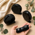 （Black） Retractable Tape Measure 3Packs & Soft Sewing Ruler 1Piece, Black Compact Body Cloth Tailor Tool, Dual Scale 150cm for Craft Knitting - color: black+1
