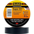 3M Scotch Super 33+ Electrical Tape, 2 in x 66 ft, 1 Roll, Black - size: 2" X 66'