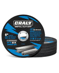 CRALY 6 Inch Cut-Off Wheels for Cutting Metal & Stainless Steel, Professional Grade Ultra Thin Metal Cutting Disc for Angle Grinder & Die Grinder, 7/8 in Arbor, 25-Pack(30115001-25) - style: 6 Inch,25pcs