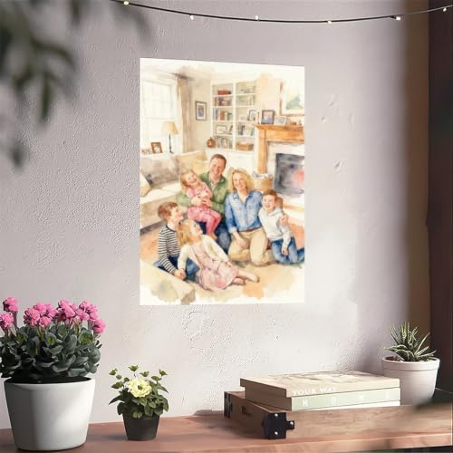Watercolor Style Turn Photo Into Personalized Canvas Art - color: Watercolor