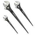 DURATECH 3-Piece Adjustable Construction Spud Wrench Set, 8, 10, 12-inch - size: 8-Inch, 10-Inch, 12-Inch