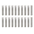 uxcell 3x20mm 304 Stainless Steel Dowel Pins, 50Pcs Knurled Head Flat Chamfered End Dowel Pin, Wood Bunk Bed Shelf Pegs Support Shelves Fasten Elements - size: 3x20mm