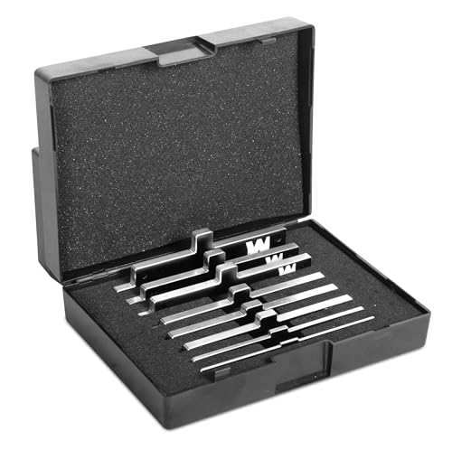 WEN Aluminum Precision Setup Blocks, Eight-Piece Gauge Set for Router Tables, Table Saws, Band Saws, and Woodworking (10408)