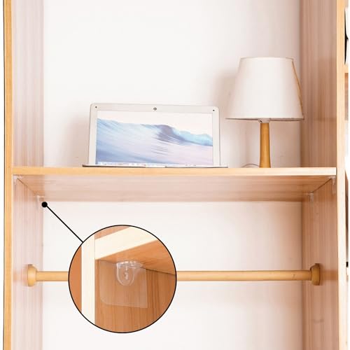 20 Pieces Plastic Shelf Support Peg,Self Adhesive Bracket,Partition Pin for Furniture Kitchen Cabinet Book Shelves Closet Brackets Clapboard Layer