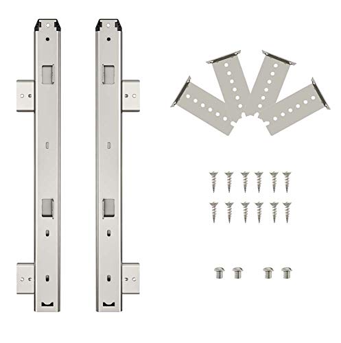 FRMSAET Heavy Duty Under Mount 12/14/16/18inch Drawer Slides-16 inch Silver - color: Silver, size: 16 Inch