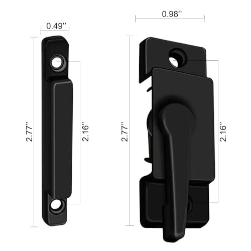Window Sash Locks for Vertical Horizontal Sliding Window Double Hung Window - color: 10Pcs Black