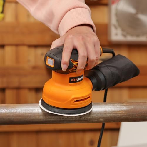 5" Orbital Sander,300W 5000-12000OPM Variable Speed 20 Sandpapers - style: Dust bag