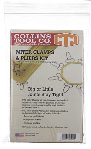 Collins Spring Loaded Pliers and 13 Miter Clamps - Proudly Made in the USA