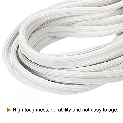 uxcell Screen Spline, 5M/16.4Ft Silicone Sealing Strip Window Screen Retainer, 4mm OD White - size: 4mm x 5M