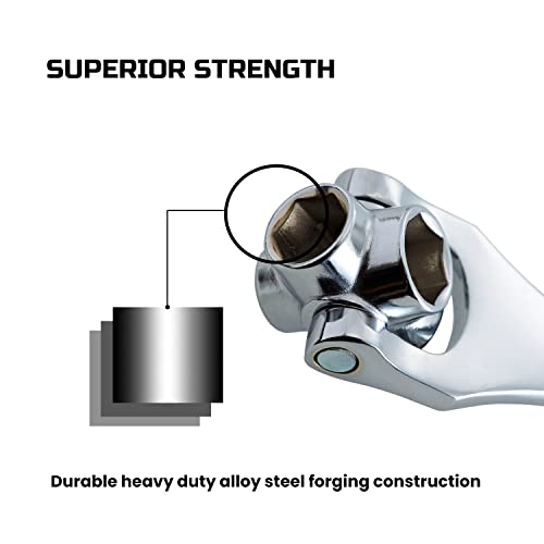 Lichamp 8-in-1 Socket Wrench Metric 8-21mm