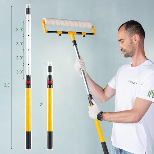 VOOMEY 28PCS 18 Inch Paint Roller Kit, Large Roller with Extension Pole - size: 18inch 28pc