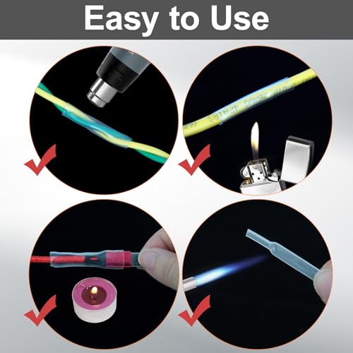 ASHINER Clear Heat Shrink Tubing Kit - 580Pcs EVA Material in 11 Sizes - Ideal for Electrical Insulation, Repairs, and Wire Connectors with User-Friendly Design and Storage Case - color: Clear