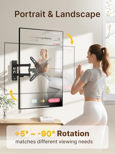 monTEK Full Motion Small TV Wall Mount for 13-43 Inch TVs up to 44 lb - size: 13"-43" Full Motion