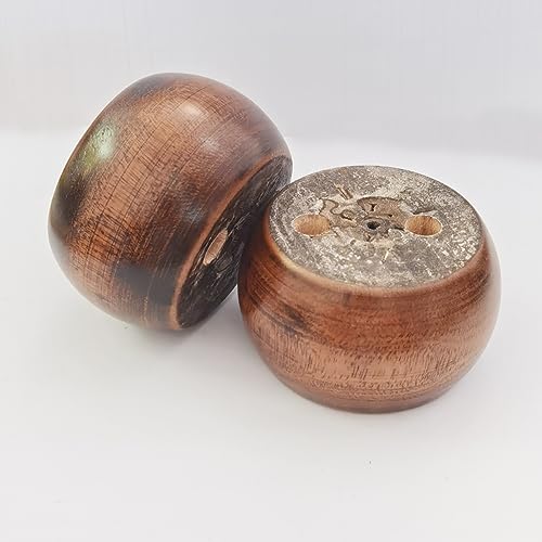 2 Inch Wood Sofa Furniture Legs Round Walnut Bun Feet 2 Inch Tall Legs Replacement for Sofa/Couch/Ottoman/Loveseat/Cabinet with Screw Set of 4 (Diameter: 2.7inch, Walnut) (Pack of 2) - color: Walnut, size: Diameter: 2.7inch (Pack of 2)
