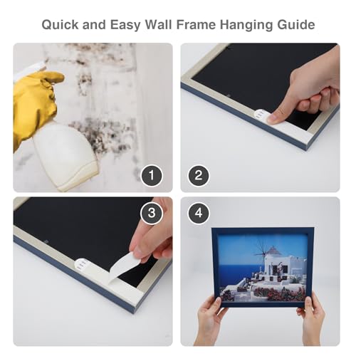 Gisde Large Picture Hanging Strips Heavy Duty, 16-Pairs(32 Strips) Sticky Picture Hangers for Walls No Damage Wall Picture Hangers Without Nails Refill Adhesive Poster Strips - size: Large-16 pairs