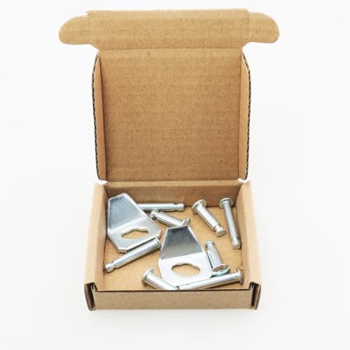 2Sets Screen Door Closer Iron Sheets 4 Long Short Replacement Part Pins Heavy Duty Screen Door Closer Repair Hardware Window Closing Safety Seal Kit Compatible with 40201 Silver