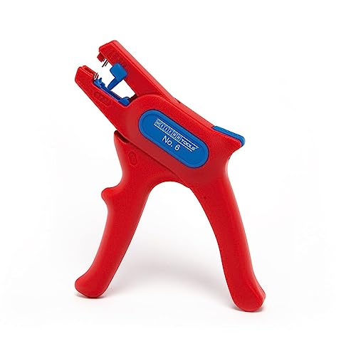 WEICON Wire Stripper No. 6 | for live working up to 1000 volts | Stripping tool for round cables | working range 0,2-6,0 mm² | VDE-Tested - size: One Size