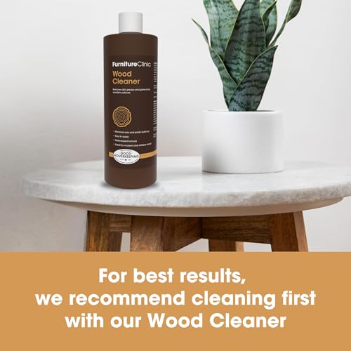Furniture Clinic Boiled Linseed Oil | 500ml / 17 Fl Oz | Refined Oil for Wood Furniture, Stone & Metal | Fast Drying Glossy Finish | Restore & Protect | for Tables, Cabinets, Handles, & More - size: 17 fl oz