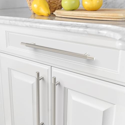 Amerdeco 10 Pack Brushed Satin Nickel Knurled Cabinet Pulls 7.5 Inch Hole Centers Kitchen Cabinet Handles Hardware Kitchen Handles for Cabinets Handles IH0006… - color: Brushed Satin Nickel, size: 7.5"/192MM Hole Center