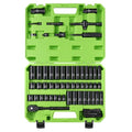 Reniteco 95-Piece 3/8" Drive Socket Set, SAE 5/16"-3/4" & Metric 8-22mm - size: 3/8"-95 PCS