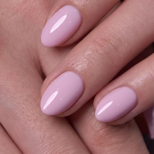 CurvLife Extra Short Almond Press On Nails, Satin Bloom Floral Pink - color: B2 - Satin Bloom