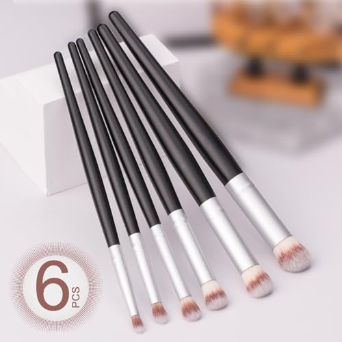 Drybrush Set - Premium Art Paintbrush Set for Miniatures,6 Different Sizes - style: 6P Black