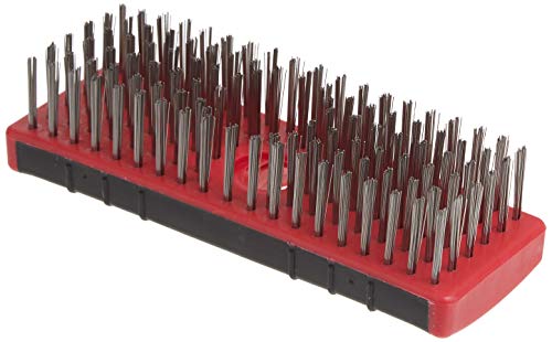 Red Devil 4166 7-Inch Soft Grip Stainless Steel Scrub Brush - size: 7 inches