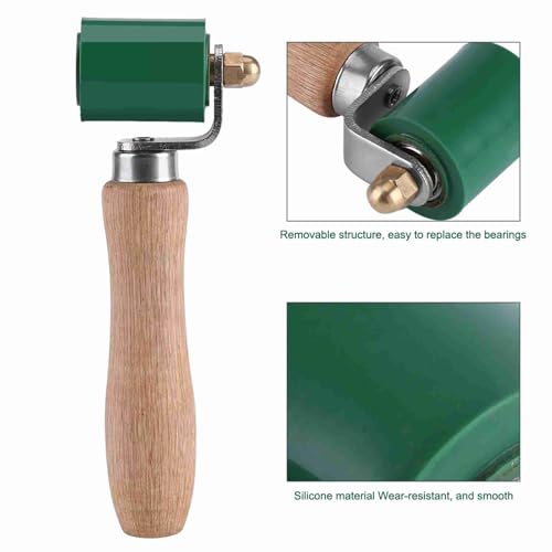 40mm Silicone Hand Pressure Roller, High Temperature Resistant Seam Hand Pressure Roller for Roofing PVC Welding Tool