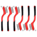 6-Pack Dual-Head Wire Brush Set for Rust, Paint and Precise Metal Cleaning. - size: 6PCS Wire Brushes