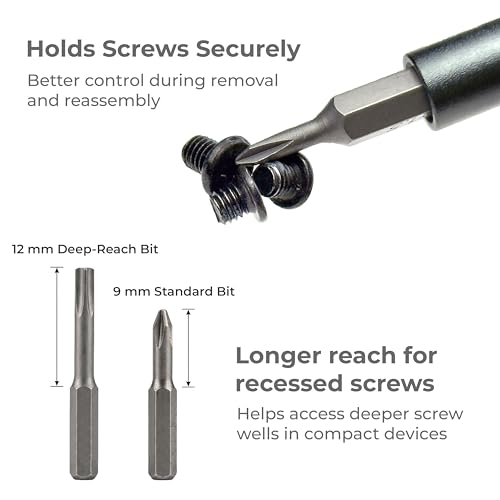 HowFixit PRO 48 Bit Precision Screwdriver Set for iPhone, Smartphone, MacBook, Laptop, Tablet, Camera, Switch, PS5, Xbox, Game Console & Controller Repair