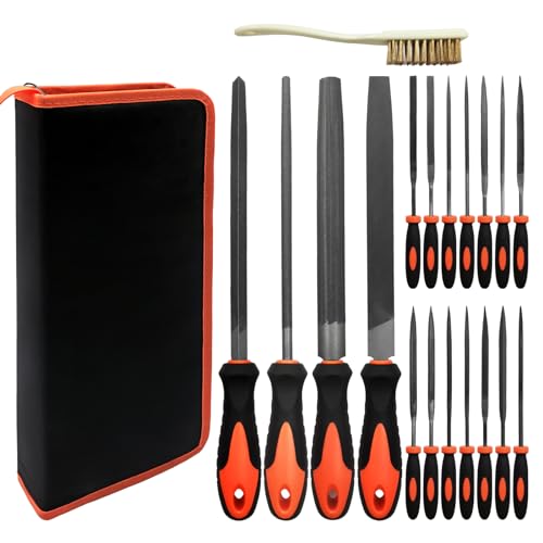 20 PCS Metal File Set with Case