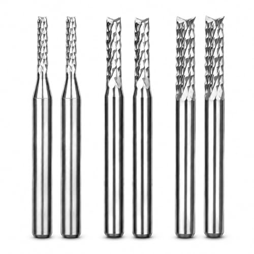 Grout Removal Bit Tool Set Compatible with Dremel 1/8" 3/32" 1/16"