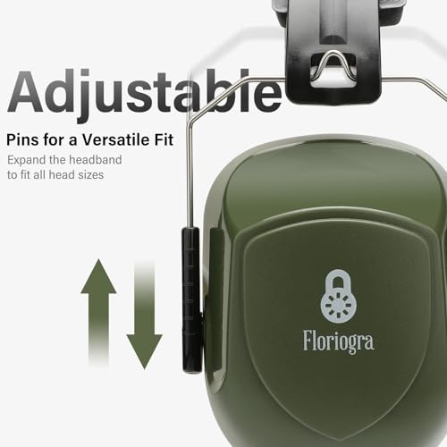 2 Pack 34dB Noise Canceling Headphones For Shooting, Hearing Protection Earmuffs, Ear Protection Headphones, Thickened Headband Ear Muffs For Noise Reduction For Shooting, Construction,Mowing - color: Green+green
