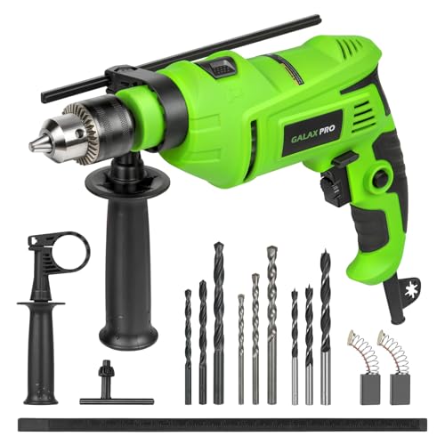 GALAX PRO 7Amp 850W 2-in-1 Hammer Drill, 0-3000 RPM, 13 mm Metal Chuck - style: Hammerdrill with 13pcs Accessories