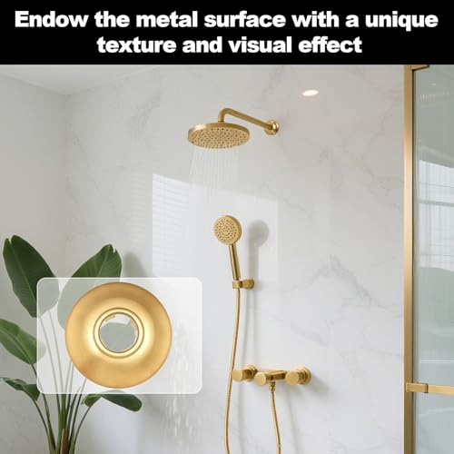 AT2199BG Shower Arm Flange,Replacement For AT2199BG Shower Flange Cover Plate,Brushed Gold Shower Head Flange,Universal Shower Arm Escutcheon,Shower Trim Kit Part.Brushed Gold